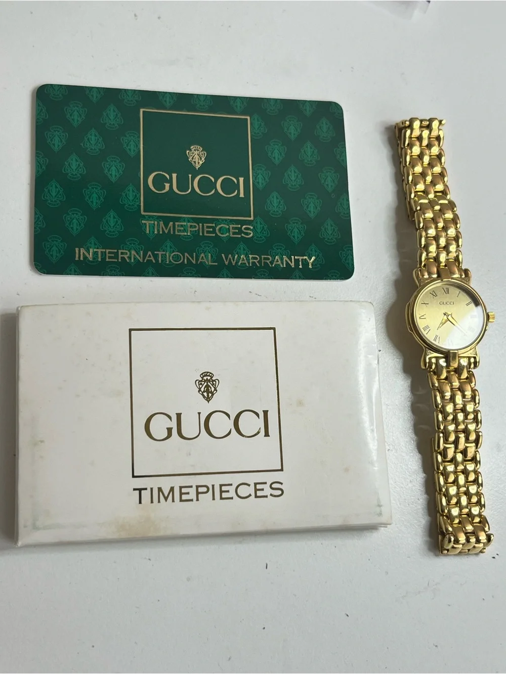 Gucci 3400L 18K Gold Plated Women's Watch.
